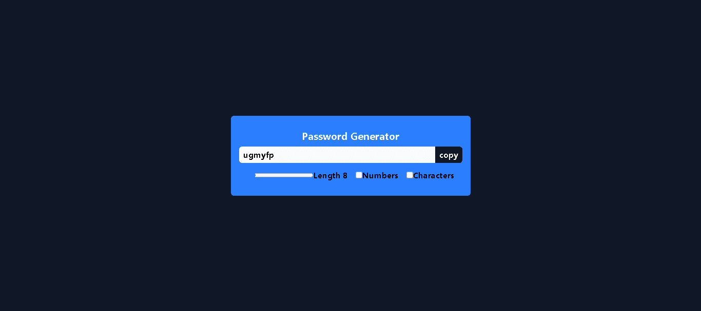 Password Generator